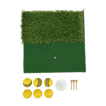 Dual Grass Mini Golf Hitting Mat 30x30cm - Übungsvorlage aus Grünflächen-Matte