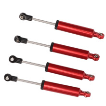 4 Stück Aluminiumlegierungs-Öldämpfer für 1/10 RC-Kletterauto 110mm Rot