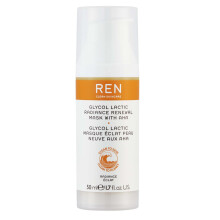 REN Clean Skincare Radiance Glycol Lactic Renewal Mask 50 ml – Brightening, Exfoliating Peel for Radiant Skin