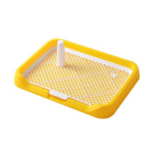 Mesh Grids Dog Potty Tray for Small and Medium Dogs, Yellow Training Pad with Durable Design and Easy Cleaning