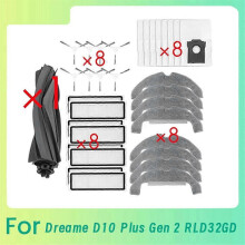 33 Pcs Wichtigsten Seite Pinsel Mopp Filter geeignet für D10 Plus Gen 2 RLD32GD Kehren Roboter Reini