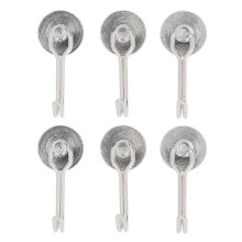 6 Stück Magnethaken, 180-Drehung, 08 kg starker Neodym-Magnet, geeignet für Kühlschrank und Zuhause