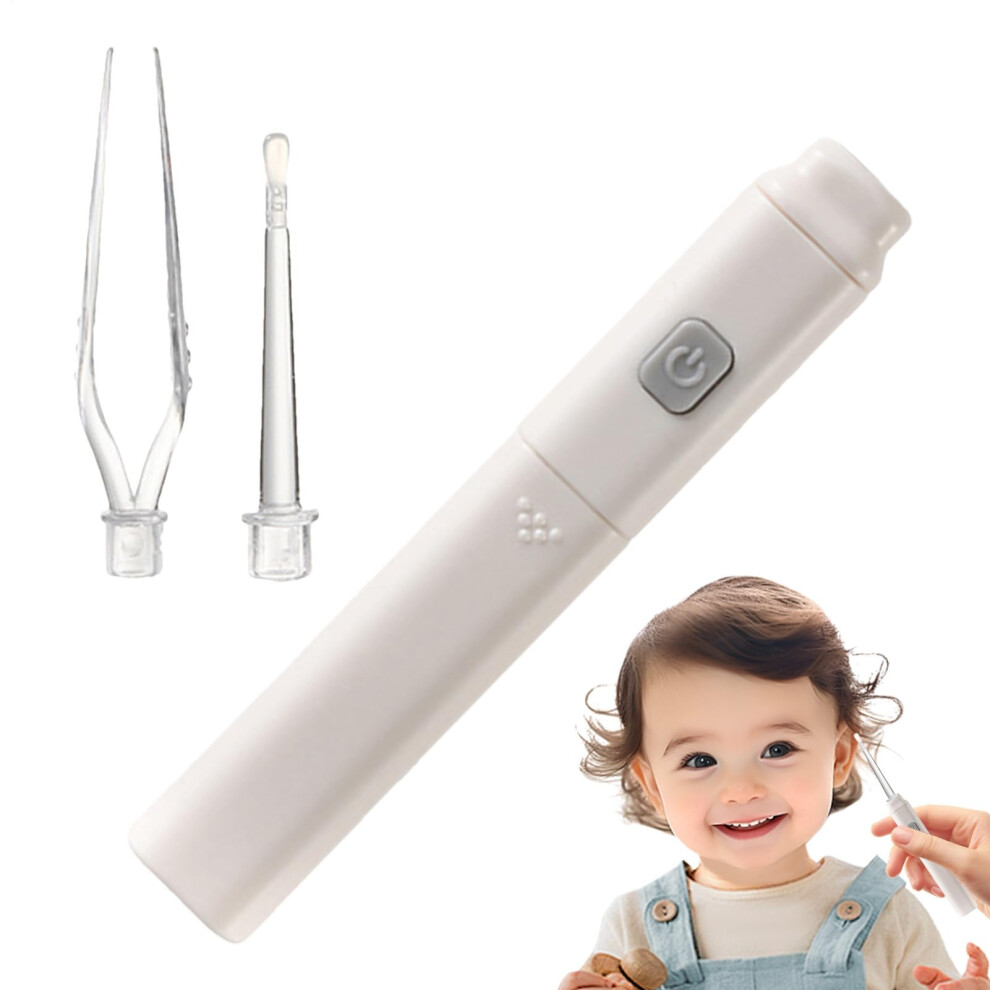 Ear Cleaner for Ear Wax - Ear Wax Remover with LED Light, Gentle Silicone Tips & Tweezers for Kids, Toddlers and Adults