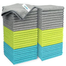 AIDEA Microfibre Cleaning Cloths Pack of 50, Multifunctional Reusable Cleaning Towels, Lint Free Streak Free Washable Cloth Duster for House, Kitchen,