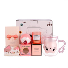 Qinhai Cat Mug Sets, Christmas Gifts for Women, Presents for Her, Birthday Gifts for Women, Mothers Day for Mum, Valentines for Her, Teacher Presents