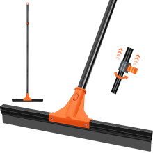 JEHONN Floor Squeegee Heavy Duty with 148 cm Long Handle, Rubber Scraper Broom for Wet Room Garage Concrete Bathroom Tile Marble Shower Glass Shop