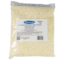 Mouldmaster Candle 1kg, Soy Unscented Container Wax pellets (Packing May Vary)