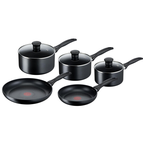 Tefal Tefal Induction Non-Stick Cookware Set, 5 Pcs - Black (G155S544)