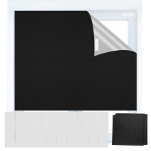 Temporary Blackout Blinds, Black Out Blinds Stick On, Portable 100% Blackout Material 150*200CM, Window No Drilling Blackout Blinds with Self Adhesive