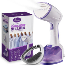 Powerful 1500W Handheld Clothes Steamer - Upgraded 350ML Water Tank - 25s Heat Up - Wrinkle Remover