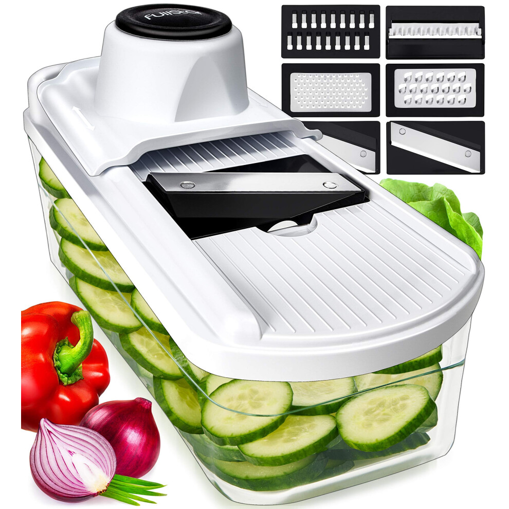 Mandoline Vegetable Slicer - Mandoline Slicer Grater & Shredder - Mandolin Veggie Potato Food Cheese Slicer Veg Julienne Cutter - Kitchen Tools &