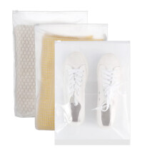 40 Pcs Ziplock Bags, 40 X 30cm Large Travel Clothes Storage Bags Reusable Clear Storage Bag Zip Lock Seal Bag Waterproof Luggage Organiser for Clothes
