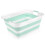 Addis Addis 517934 Foldable Rectangular Laundry Basket, White & Aqua Haze, 45 litre 1