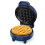SNAILAR Mini Waffle Maker, 550W Waffle Iron, Ready Indicator Light, Non Stick Coating, Cool Touch Handle, Compact Size, Blue 1