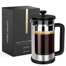 RAINBEAN 2 Cups Cafetiere Coffee Press, French Press Coffee Maker, Small Cafetiere with 3 Level Stainless Steel Filter, Heat Resistant Borosilicate