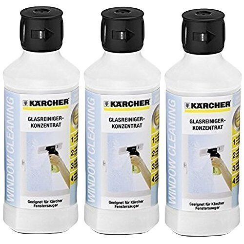 Kärcher Karcher Window Vac Glass Cleaning Surface Shine Concentrate Solution (Pack of 3), 1
