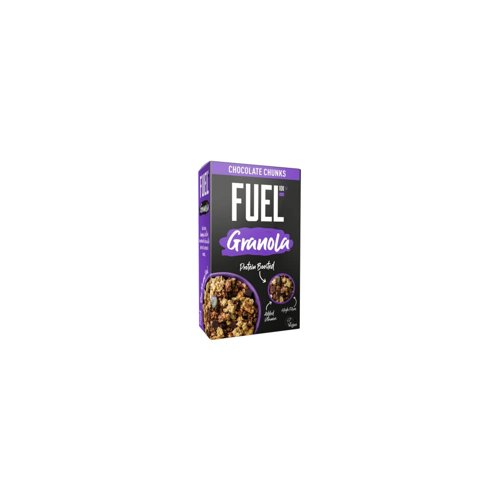 Fuel10k Chocolate Chunky Granola, Protein Boosted & High In Fibre, 400 G (Pack Of 6)