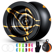 YOSTAR N11 Yoyo Professional Unresponsive Yoyo for Adults, Pro Yoyo Metal Yo Yo for Boys, Trick Yoyo Stunt Yoyo with 12 Yoyo Strings + 2 Weighting