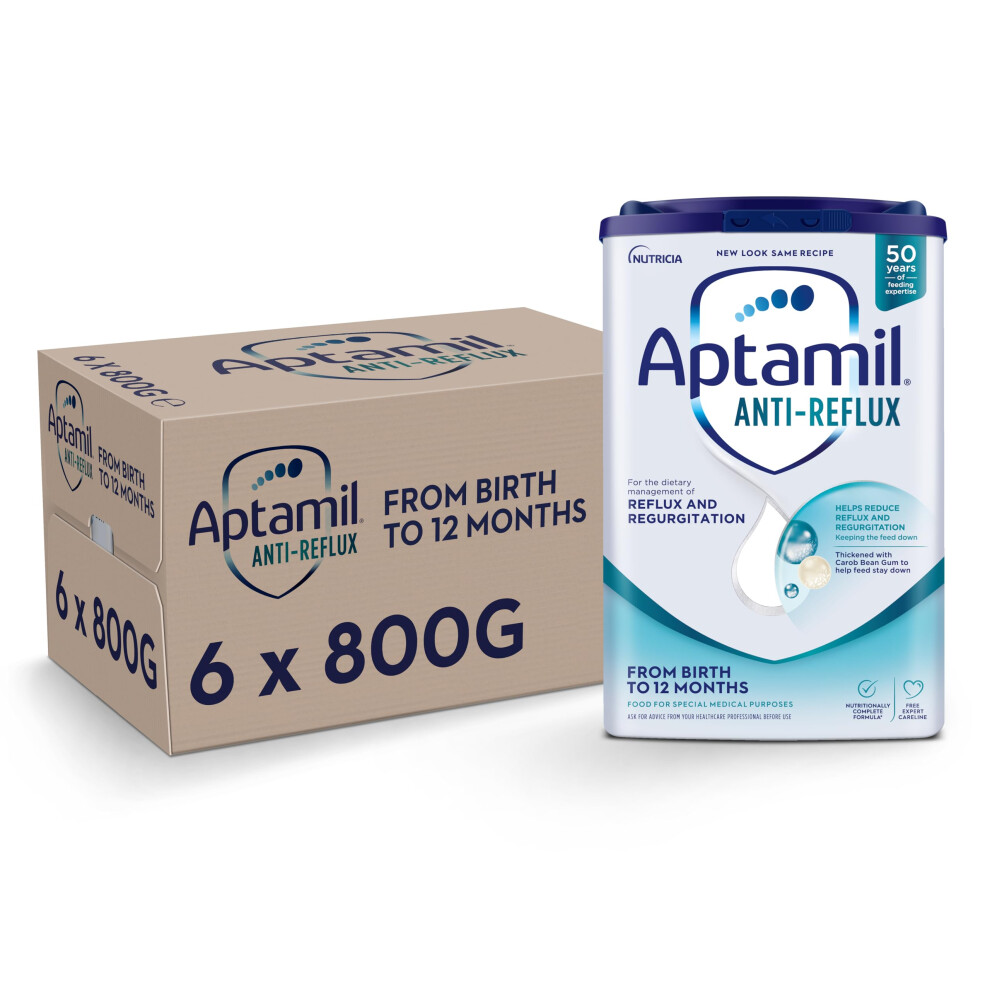 Aptamil Anti-Reflux Baby Milk Powder Formula, From Birth, 800G (Pack Of 4)