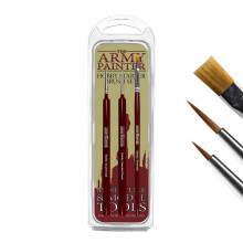The Army Painter Hobby Starter Brush Set, 3 Paint Brushes for Acrylic Paint, Hobby Drybrush, Hobby Small Detail Brush And Hobby Standard Brush, Fine