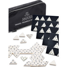 Jaques of London Triangle Dominoes Game | Perfect Traditional Family Games including Triangle Domino Tiles and Travel Zip Case | Quality Board Games |
