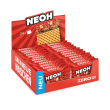 NEOH Hazelnut Crunch Wafers | 1g Sugar, 95 kcal, 21g | Keto-Friendly, Low-Carb, High-Fibre | The New Alternative to Traditional Sweets | 24 Pack