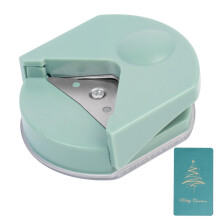 Corner Round Punch 6x5.5 cm Morandi Green, Corner Cutter for Scrapbooking, Photo Cards, Rounding Punch for Laminating Pouches