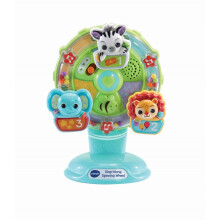 VTech Baby Sing Along Spinning Wheel, Baby Sensory Toy with Colours, Objects and Animals, Spinning Wheel Toy with Suction Cup, 6 Months +, English