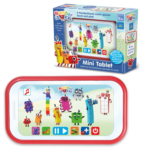 Numberblocks Mini Tablet Toy - Count With Number Blocks and Learn Basic Maths Skills - Perfect for Interactive Play & Child Development, Features 4