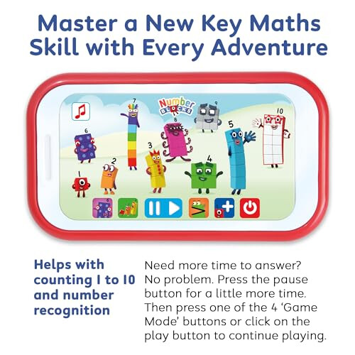 Numberblocks Mini Tablet Toy - Count With Number Blocks and Learn Basic Maths Skills - Perfect for Interactive Play & Child Development, Features 4 2
