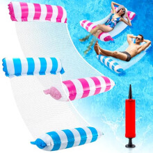Lunriwis 2 Pack Pool Float pool inflatables,Water Hammock Inflatable Swimming pool inflatables for adults, 4-in-1Multi-Purpose Water Floating Rafts