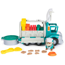 Rubble and Crew, Growlin? Grub Food Truck Playset, Action Figure, Play Kitchen Accessories and Kinetic Build-It Play Sand, Kids? Toys for Boys and