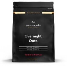 Protein Works - Overnight Oats | High Protein Breakfast | Low Sugar Snack | Low GI Oats | Summer Berries | 1 Kg