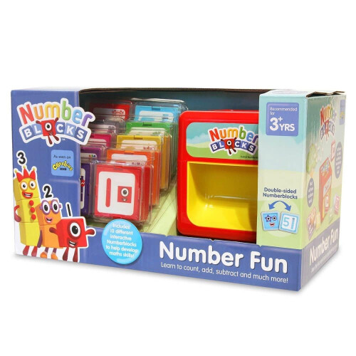 Numberblocks AN10 Toy-Count with Number Blocks and Learn Basic Maths-Perfect for Interactive Play & Child Development, Features 8 Fun Activities, 3+ 1