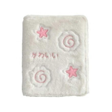 Album photo en peluche, support de rangement pour cartes photo Kpop de 3 pouces, classeur à 6 trous, mini carte