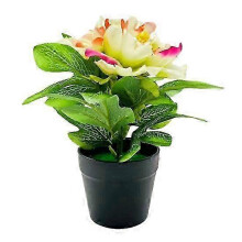 Pivoine artificielle en pot pour la maison, le bureau, le salon, la décoration de table, les mariages, les fleurs artificielles