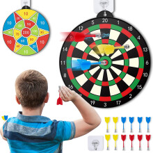 HappyKidsClub Toys for 3-12 Year Old Boys, Kids Dart Board Set Boys Toys Age 3-10 Birthday Present for 3 4 5 6 7 8 9 Year Old Boy Gifts for 4-12 Year