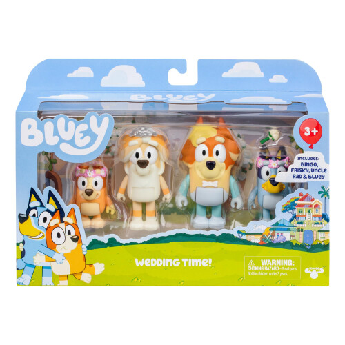 Bluey Bluey Figure 4-Pack Wedding Time 1