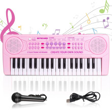 m zimoon Kids Piano Keyboard, 37 Keys Electronic Piano for Kids Music Piano Portable Multi-Function Musical Instruments Educational Toy Birthday for