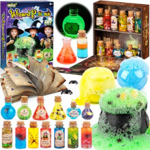 Mostof Wizard Potions Kits for Kids, Mix 20+ Science Magic Experiments Potions with Magic Cauldron, Creative Christmas Birthday Gift Toy for Boys