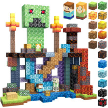 TUKIIE Magnetic Blocks - 160PCS Magnetic Building Blocks Magnet Cubes Toys for Kids Ages 3+, Construction Toys Montessori STEM Magnet Toys Birthday