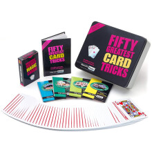 Marvin's Magic MMT 122 Fifty Greatest Card Tricks Set in a Gift Set Tin for children and adults - Professional magic made easy