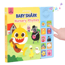 Baby Shark Nursery Rhymes 10 Button Sound Book, Pinkfong Baby Shark Children's Early Learning Books, Interactive Learning Books for Toddlers, Learning