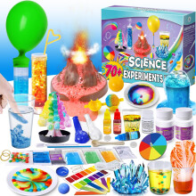UNGLINGA 70+ Experiments Science Kit for Kids, Fun Educational S.T.E.M Toys, Chemistry, Physics, Volcano, Birthday Gift Ideal for Boys Girls