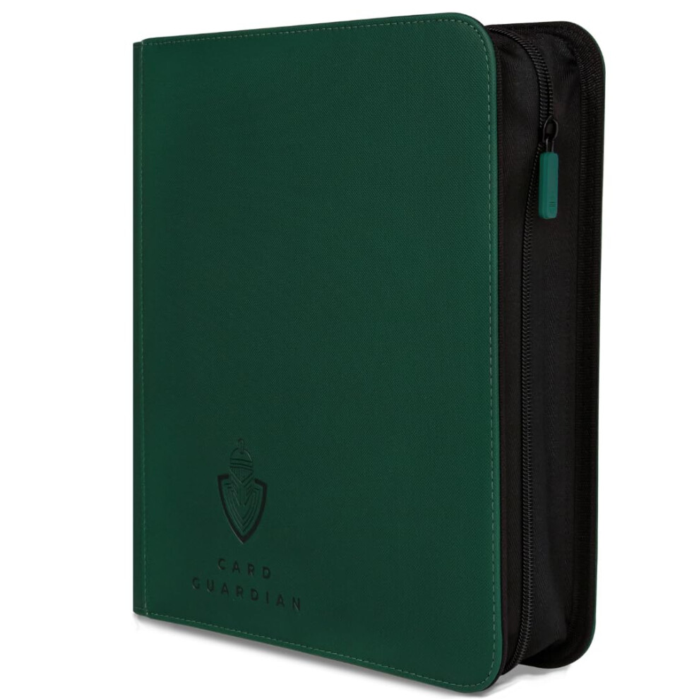 Card Guardian - Toploader 4 Pocket Premium Binder With Zipper For 160 Cards - Side Loaded Pockets - Compatible With Sports And Trading Cards Tcg