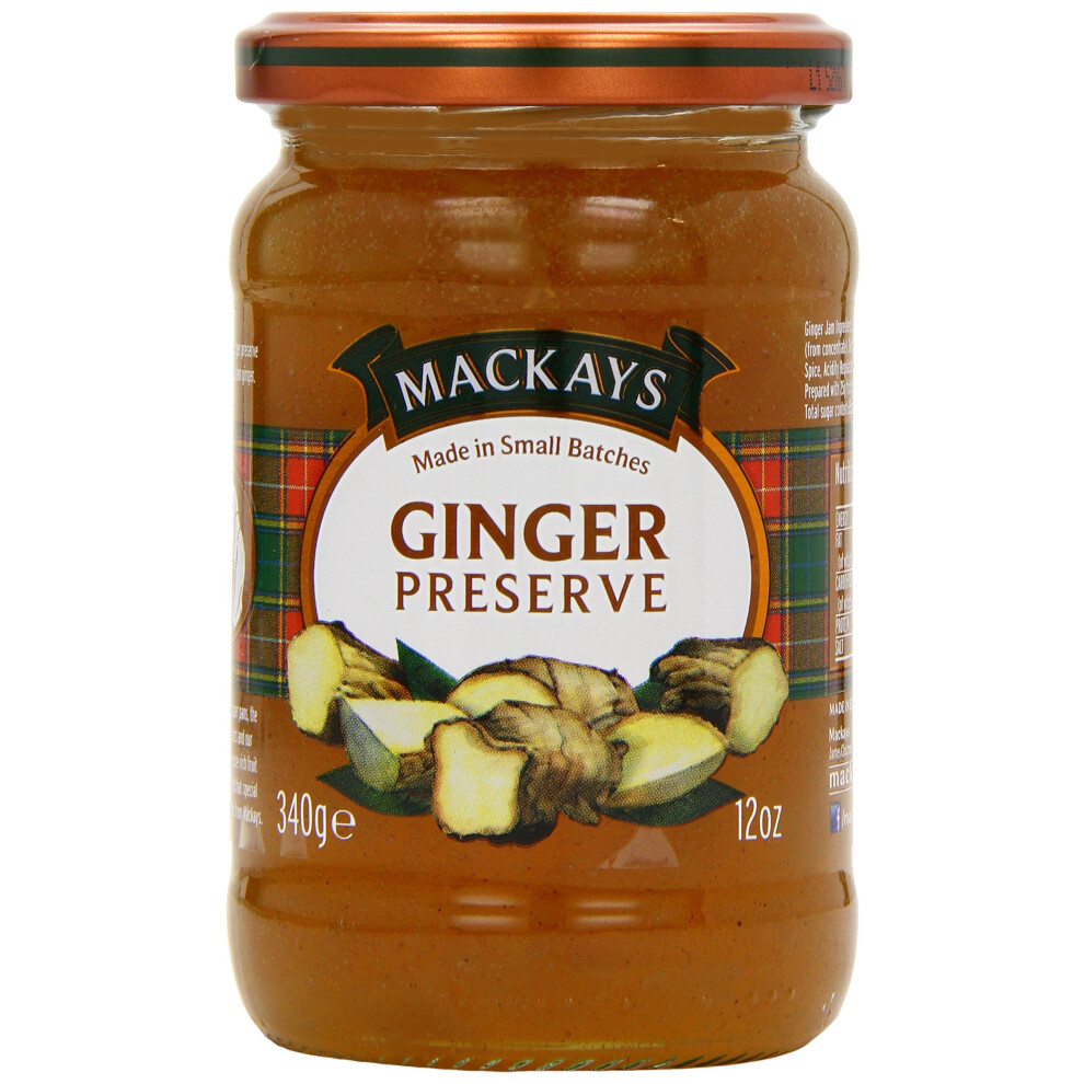 Mackays Ginger Preserve Jam 340 G (Pack Of 6)
