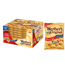 Werther's Original Butter Candies, Sugar-Free, Classic Butter Caramel With No Added Sugar, Gluten-Free & Vegetarian, 80 g (Pack of 18)