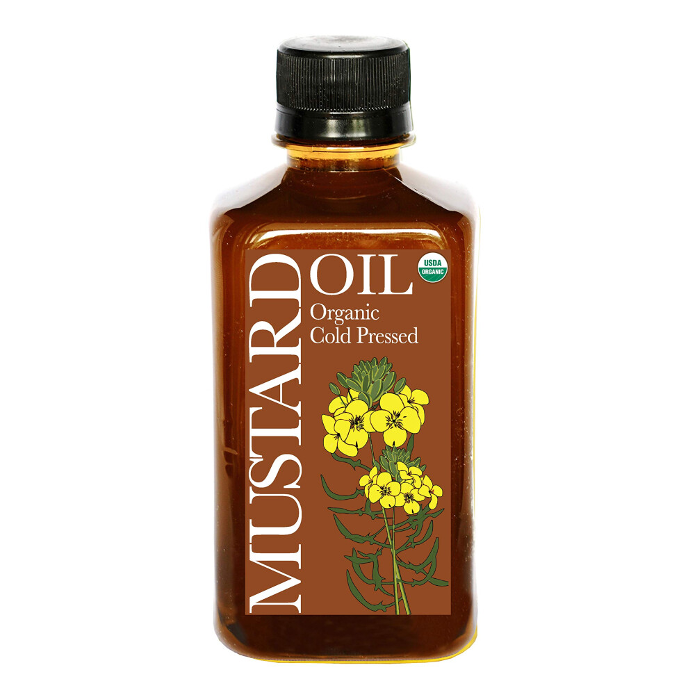 Daana Organic Mustard/Rapeseed Oil For Skin: Extra Virgin, Cold Pressed (350 Ml)