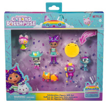 Gabby?s Dollhouse, Celebration-Themed Figures with Gabby Girl, 5 Cat Toy Figures, Surprise Toys and Doll?s House Accessories, Kids? Toys for Girls and