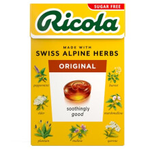 Ricola Original Sugar Free Swiss Herbal Sweets, Herb Drops, Sweet Box 45g - Pack of 20 Boxes